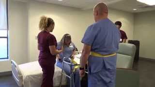 Physical Therapy Transfer Training  How To Transfer From Wheelchair To Bed [upl. by Craw191]