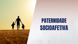 Paternidade socioafetiva [upl. by Aitercal851]