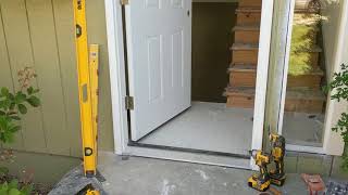 Jeld Wen Front Door Installation  Really crappy products and craftsmanship PART 1 [upl. by Saunders30]