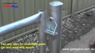 Gate Latch 2 way for round pipe and square [upl. by Speroni]