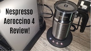 Nespresso Aeroccino 4 Milk Frother Review  Worth upgrading from the Aeroccino 3 [upl. by Reni]