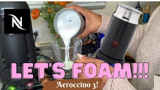 How To Foam Milk With Aeroccino 3 Make Coffee With Foam Tips amp Tricks  Easy Foamed Latte Recipe [upl. by Eneladgam]